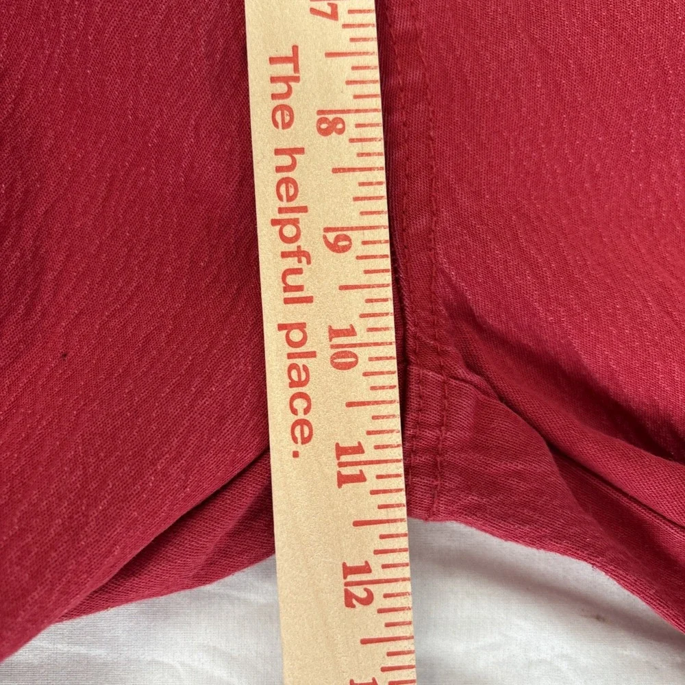 DG2 Diane Gilman Pull On Pants Womens Medium Red Stretch Jeggings 28x30